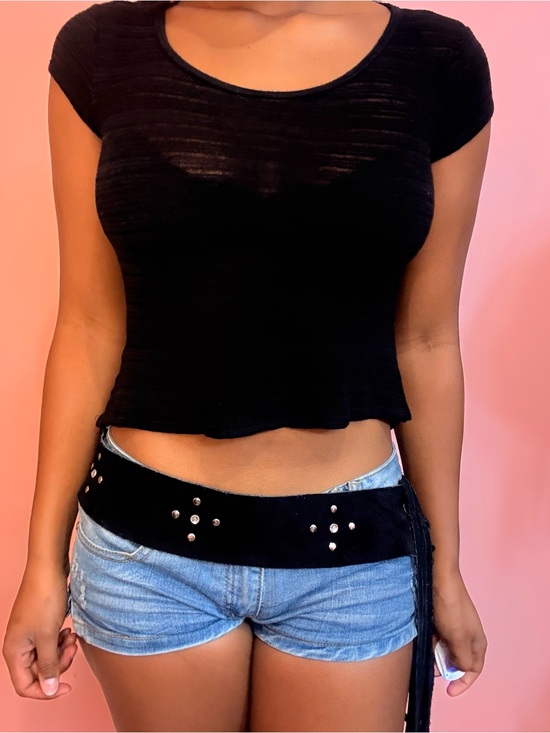 Tops - Sheer crop top